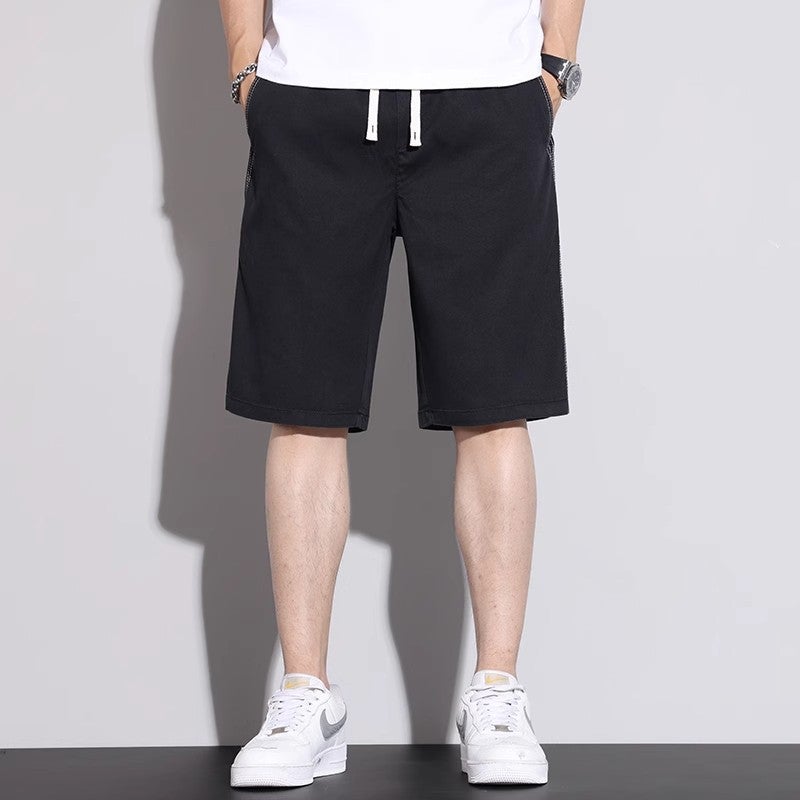 Sports Casual Shorts Men'S Loose Trendy Brand Tencel Middle Pants Men'S Summer Thin Men'S Five-Point Pants - Image 4